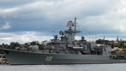 "Гетман Сагайдачный" провел военные учения в Черном море