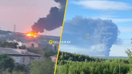 Горить доволі сильно в обох місцях