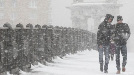 Снегопады уже в России