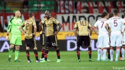 Матч "Милан" - "Рома" был остановлен из-за расистских речевок фанов