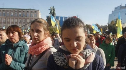 Молебен, марш УПА и новый рекорд: как отметили День защитника Украины (Фото)