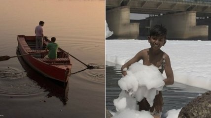 Живописные фотографии индийской реки Джамны, которая погибает (Фото) 