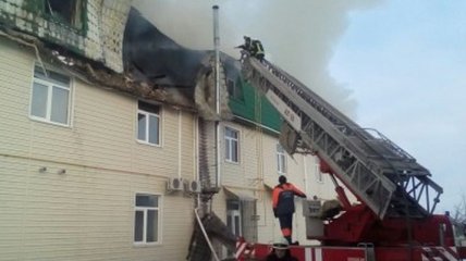В Киевской области произошел пожар в офисном здании