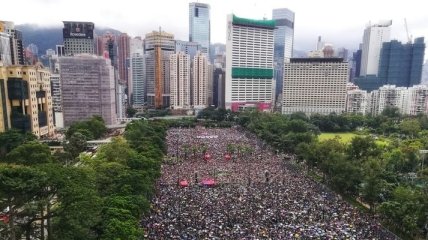 В Гонконге проводится очередная акция протеста