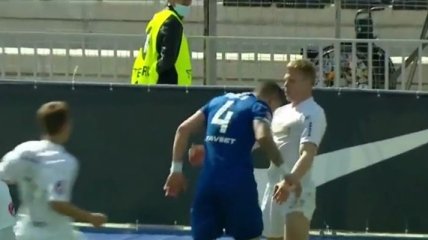 Футболист "Динамо" попытался повторить знаменитый удар головой Зидана (видео)