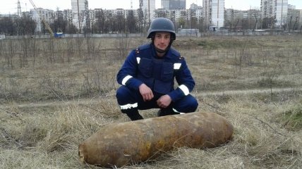 В Киеве нашли 500-килограммовую авиационную бомбу