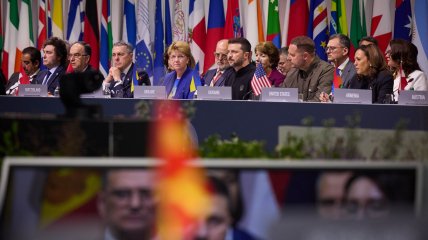 Владимир Зеленский на саммите мира в Швейцарии