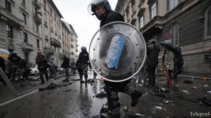 В Милане произошли столкновения с полицией