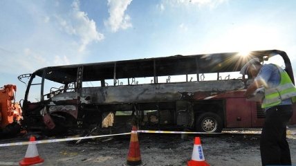 В Китае во время пожара в автобусе погибли более 30 человек
