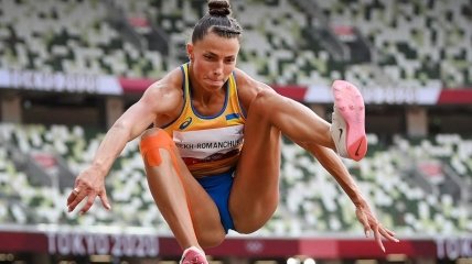 Марина Бех-Романчук успешна не только в секторе для прыжков в длину.