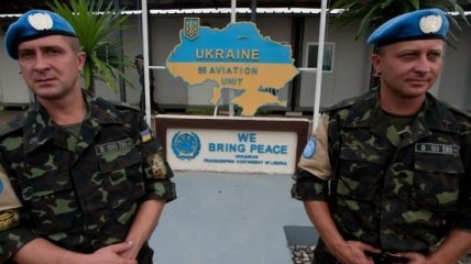 Украинские миротворцы отправились в Либерию 
