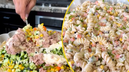 Салат с макаронами