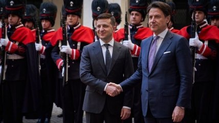 Зеленский на встрече с Конте: Будем рады видеть итальянских инвесторов в Украине