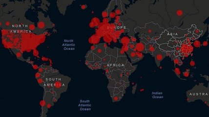 Карта коронавируса в Украине и мире 7 апреля: как распространяется Covid-19 
