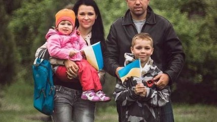 Сергій Сова із сім’єю