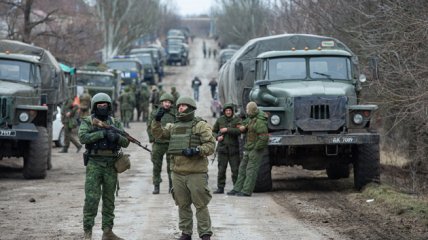 российские солдаты на украинских землях