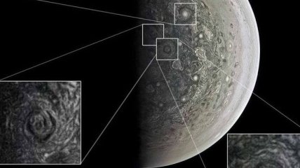 На полюсе Юпитера обнаружили гигантские бури 