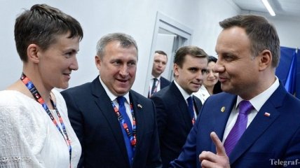 В Варшаве Савченко встретилась с польским президентом