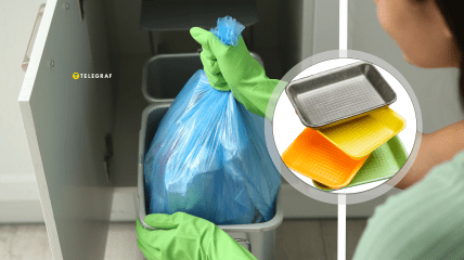 В таких лотках обычно продается мясо