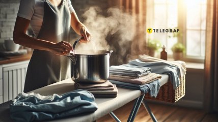 Женщина гладит