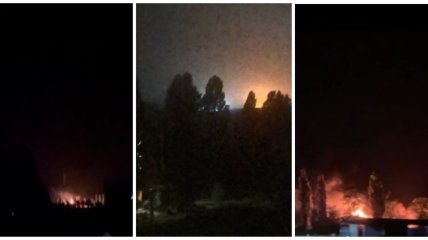 В Шахтерске случился сильный пожар