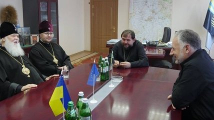 Патриарх Филарет приехал на Донбасс поддержать воинов АТО 