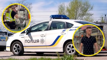 Поліцейська в Києві розгулювала супермаркетом з автоматом за спиною: її супутник влаштував "розбірки" через зауваження (відео)