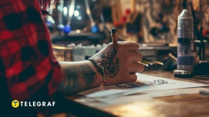 Татуювання з ім'ям дитини може притягнути небезпеку  (зображення створено за допомогою ШІ)