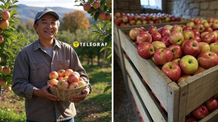 Перед хранением, яблоки нужно правильно собрать