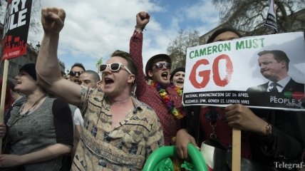 В Лондоне митинг против Кэмерона из-за "панамских документов"