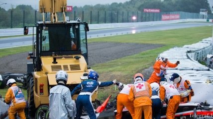 Пилот Формулы-1 не приходит в сознание после аварии в гонке (Видео)