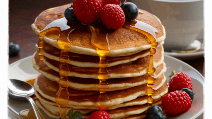Эти оладьи станут отличным завтраком (изображение создано с помощью ИИ)
