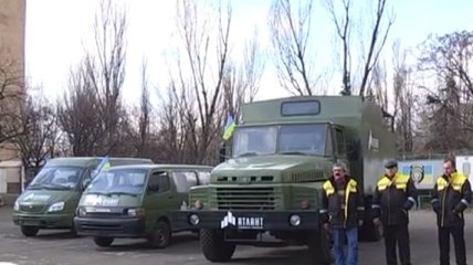 Донецкая милиция получила бронированный "КрАЗ" (Видео)
