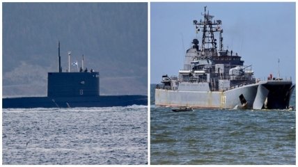 Повреждения могли получить подлодка "Ростов-на-Дону" и БДК "Минск", а также другие корабли