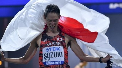 Впервые чемпионом мира по спортивной ходьбе на 50 км стал японец