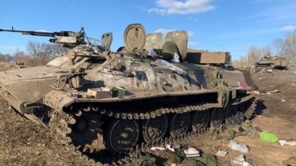 Ликвидированный танк оккупантов
