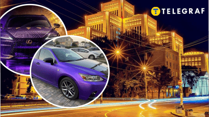 В Днепре заметили яркий автомобиль с интересными номерами