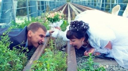 Безумие в чистом виде или нелепые свадебные фотографии