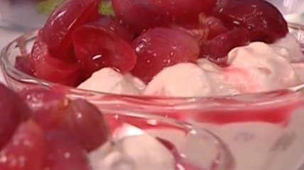 Грушевый мусс с виноградом