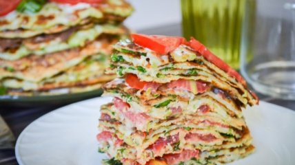 Закусочный блинный торт: ну очень вкусно