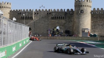 Яркие моменты Гран-при Азербайджана Формулы-1 (Фото)