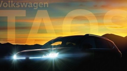 Volkswagen опубликовал тизер кроссовера Taos: новинка приближается к дебюту (Видео)