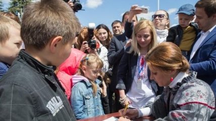 Марина Порошенко посетила детский "Город профессий"