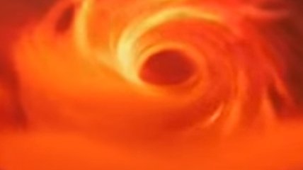 Астрономы показали вируальную симуляцию сверхмассивной черной дыры