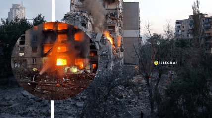 В столице разрушены жилые дома