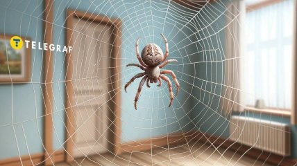 Народные приметы не советуют убивать пауков (изображение создано с помощью ИИ)