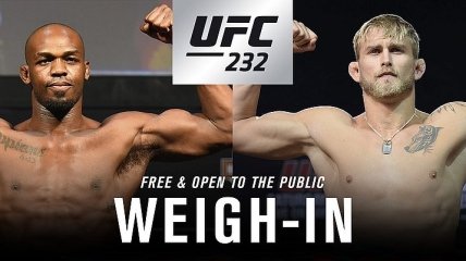 UFC 232. Результаты взвешивания