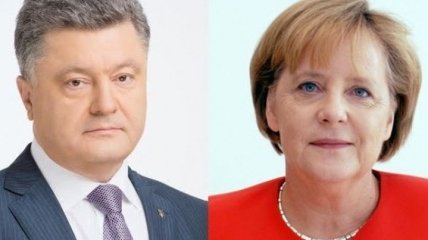 Порошенко и Меркель отметили приоритетность выполнения Минских соглашений