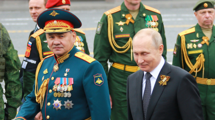 Президент Росії Володимир Путін і міністор оборони Сергій Шойгу