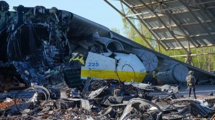 Уничтоженный Ан-225 "Мрия"